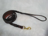 Hamilton Leather - Leather Twisted Lead W/snap