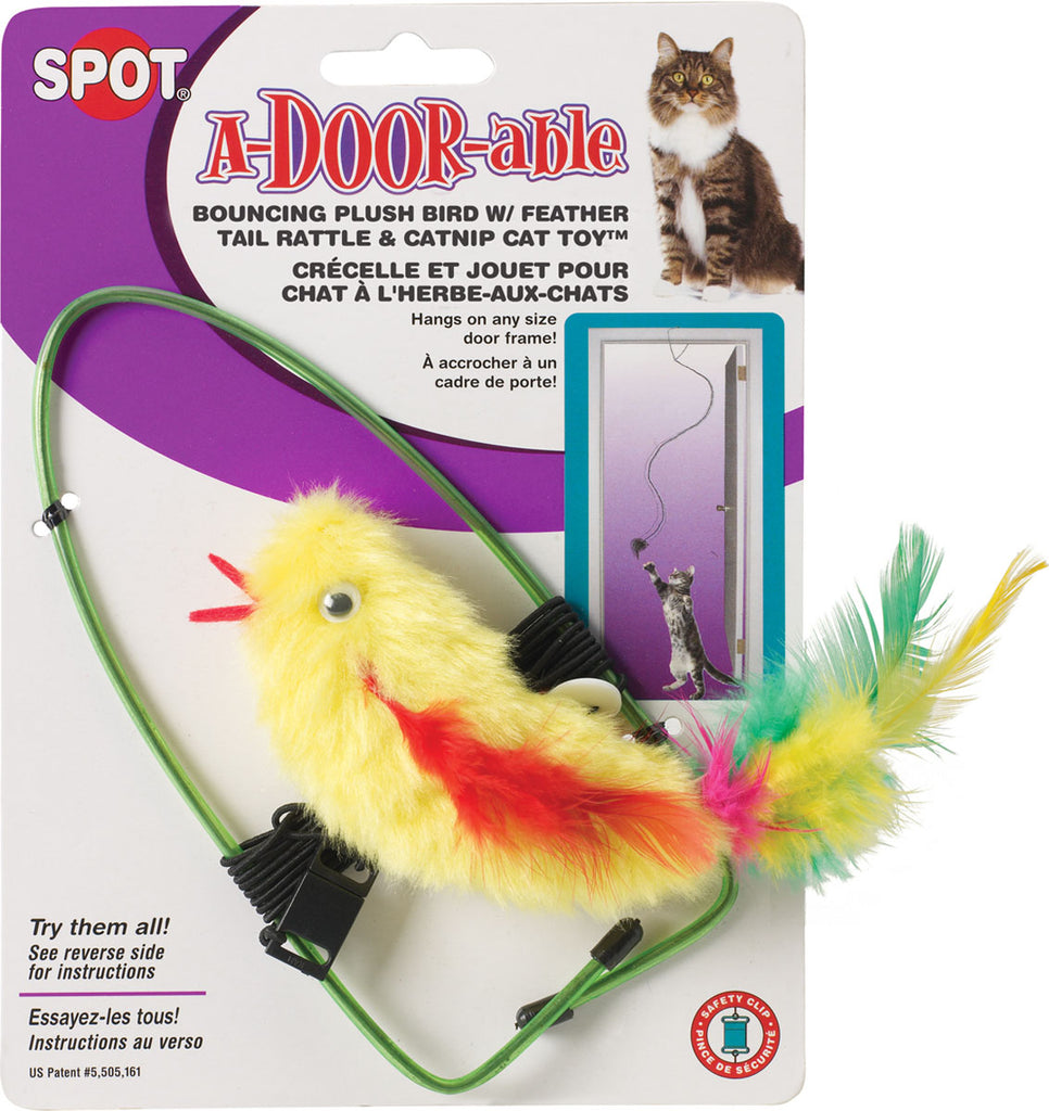 Ethical Cat-Spot A-door-able Bouncing Feather Bird