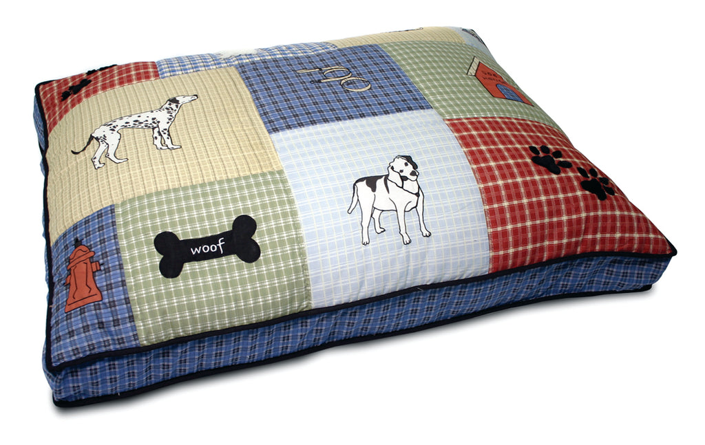 Petmate Inc - Beds - Classic Dog Applique Gusseted Bed