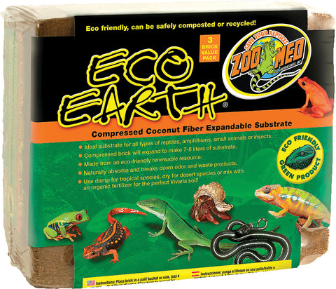 Zoo Med Laboratories Inc - Eco Earth Compressed Coconut Fiber Substrate