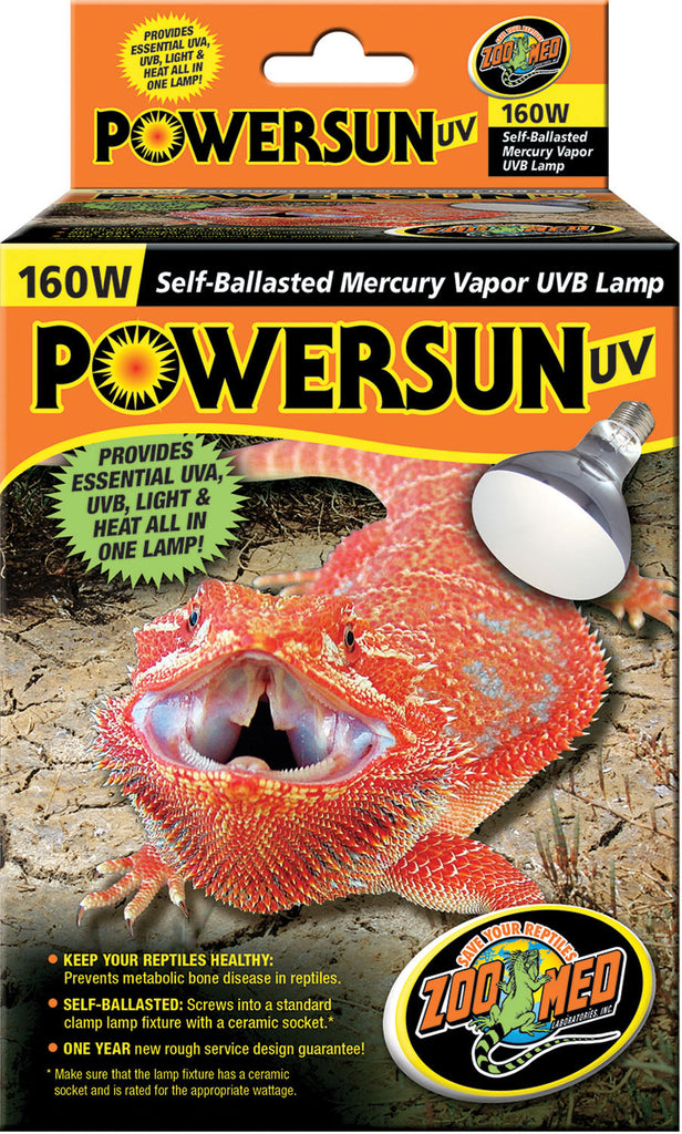 Zoo Med Laboratories Inc - Powersun Uv Self-ballasted Mercury Vapor Lamp