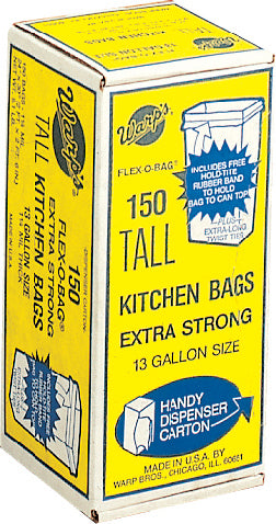 Warp Brothers           P - Warp's Flex-o-bag Tall Kitchen Bags
