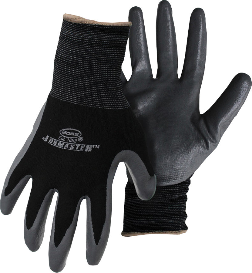 Boss Manufacturing      P - Mens Jobmaster Nylon W/nitrile Coated Palm Glove (Case of 12 )