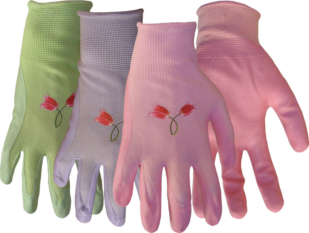 Boss Manufacturing      P - Ladies Nylon Knit Nitrile Palm Gloves (Case of 12 )