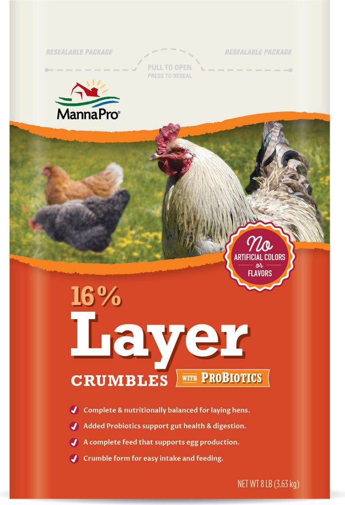 Manna Pro-feed And Treats - 16% Layer Crumble W/probiotics