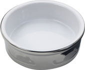 Ethical Stoneware Dish - Spot Mouse Titanium Cat Dish