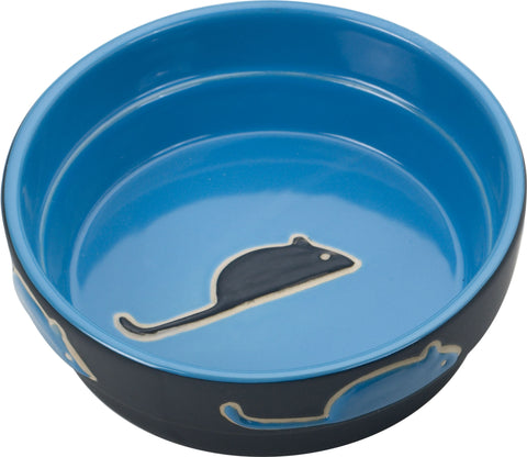 Ethical Stoneware Dish - Spot Fresco Stoneware Cat Dish