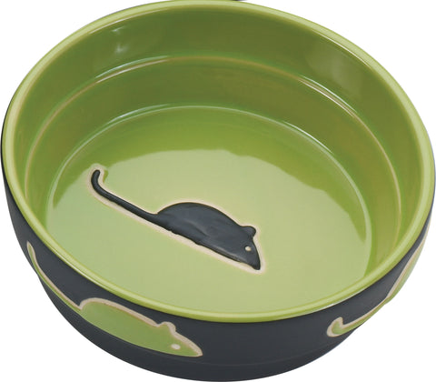 Ethical Stoneware Dish - Spot Fresco Stoneware Cat Dish