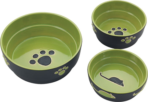Ethical Stoneware Dish - Spot Fresco Stoneware Dog Dish