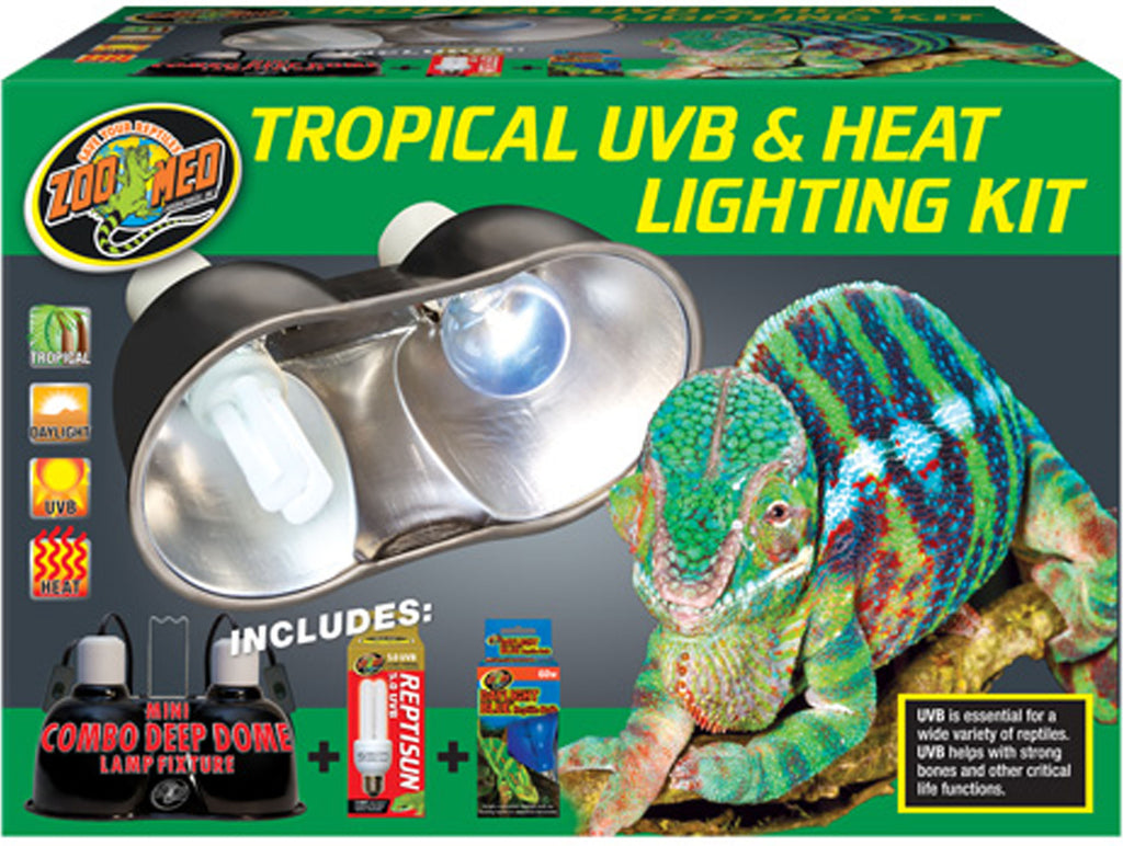 Zoo Med Laboratories Inc-Tropical Uvb And Heat Lighting Kit