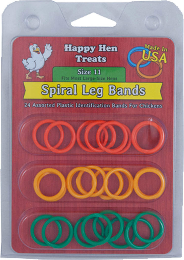 Happy Hen             D - Happy Hen Spiral Leg Bands