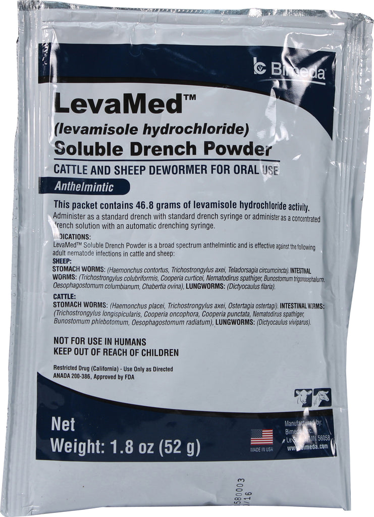 Durvet Inc              D - Bimeda Levamed Soluble Drench Powder Dewormer