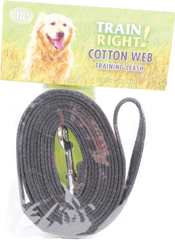 Coastal Pet Products - Train Right! Cotton Web Dog Training Leash