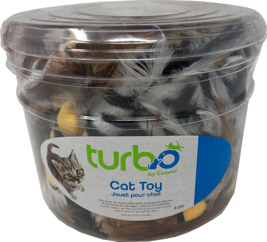 Coastal Pet Products - Turbo Feather Toys Canister