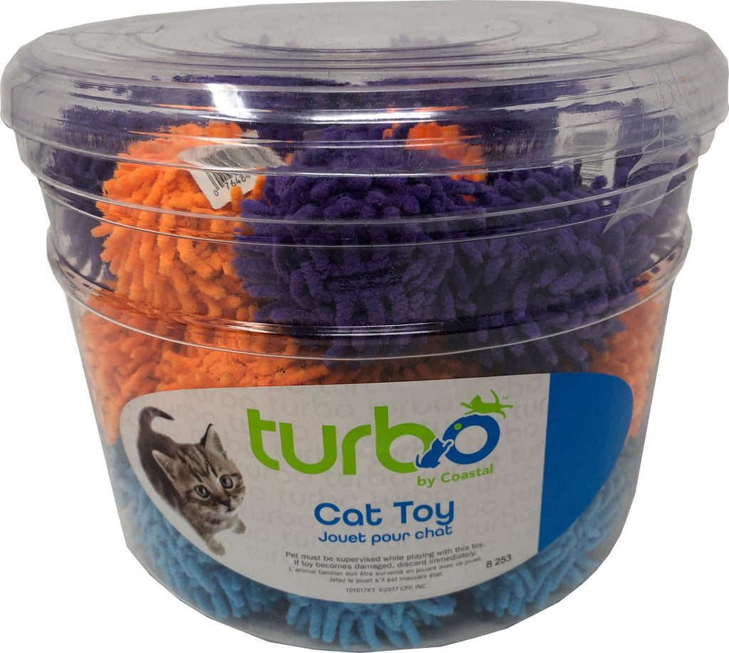 Coastal Pet Products - Turbo Mop Balls Cat Toy Canister