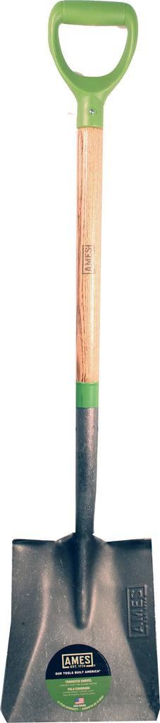 The Ames Company        P - Square Point Shovel With Ergo D-grip Ash Handle