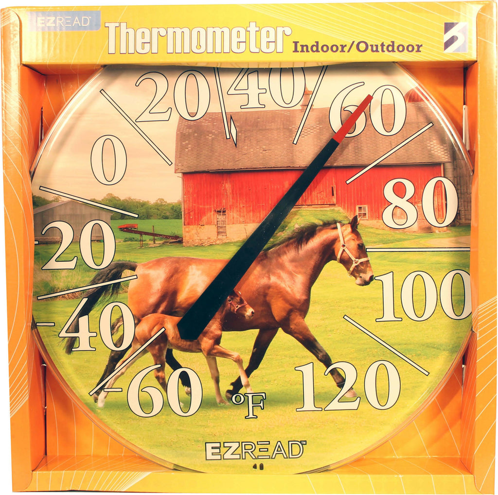 Ezread Dial Thermometer Two Horses