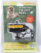 Reflective Retractable Tie Out Reel With Bracket