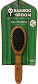 Bamboo Groom Oval Pin Brush W-stainless Steel Pins