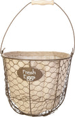Egg Gathering Basket-planter With Burlap Liner