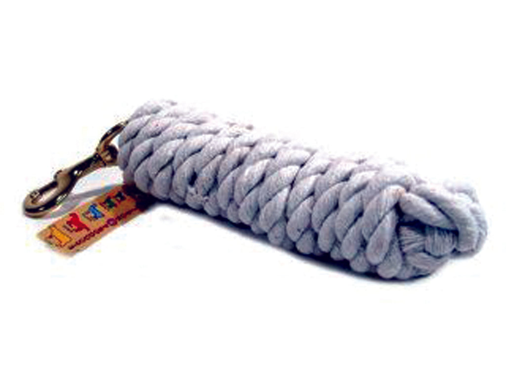 Cotton Rope Lead With Brass Bolt Snap