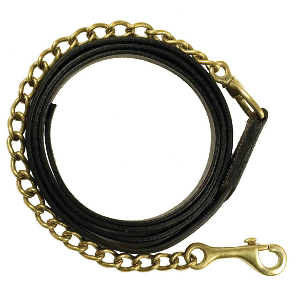 Leather Lead With Chain