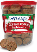Pet Life Holiday Sprinkle Cookie Dog Biscuit