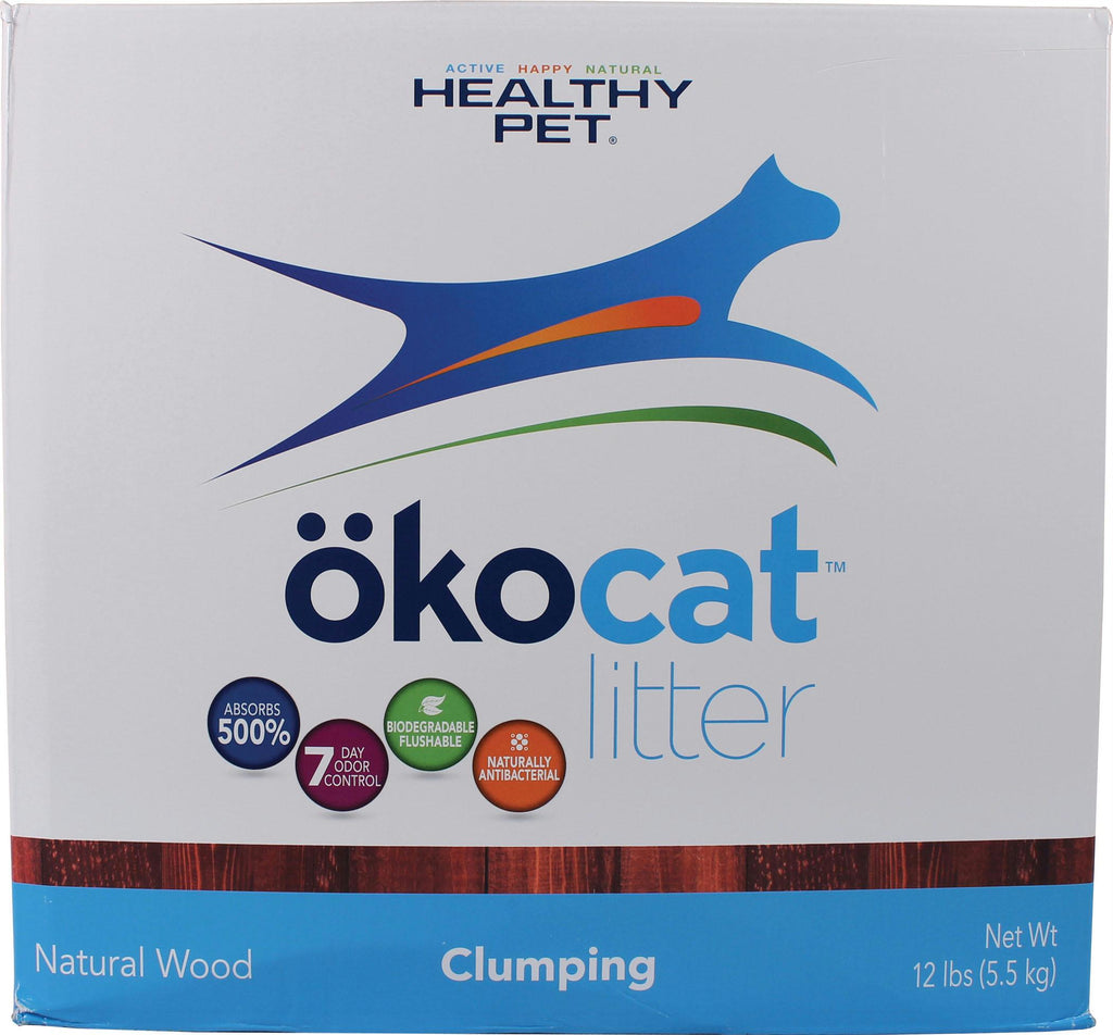 Okocat Natural Wood Clumping Cat Litter