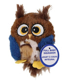 Hoots Owl Plush Squeaker Dog Toy