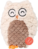 Soft Swirl Plush Owl Dog Toy