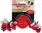 Play Strong Mini Tugs Ball With Rope Dog Toy