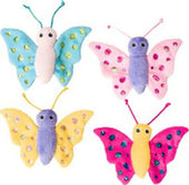 Shimmer Glimmer Butterfly W-catnip Cat Toy