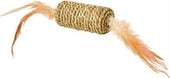 Seagrass Roller W-feathers Cat Toy