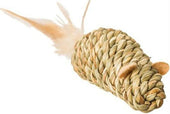 Seagrass Mouse W-feathers Cat Toy