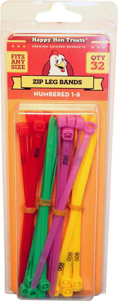 Zip Leg Bands With Numbers