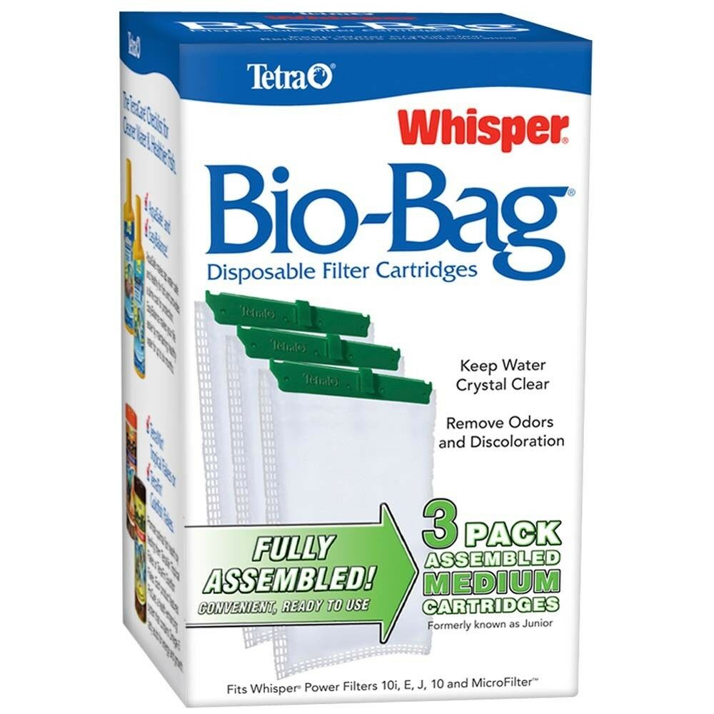 Tetra Whisper Bio-Bag Cartridge Medium 3pk Free Shipping